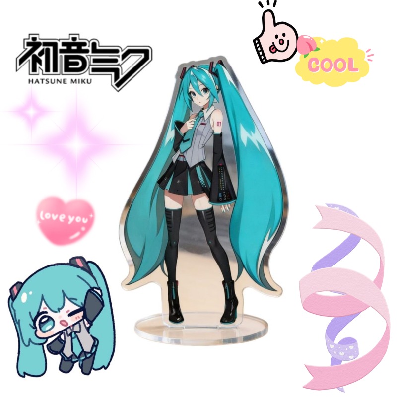 Anime Cosplay Roleplay - Hatsune Miku 10 cm acrylstandaard Leuke