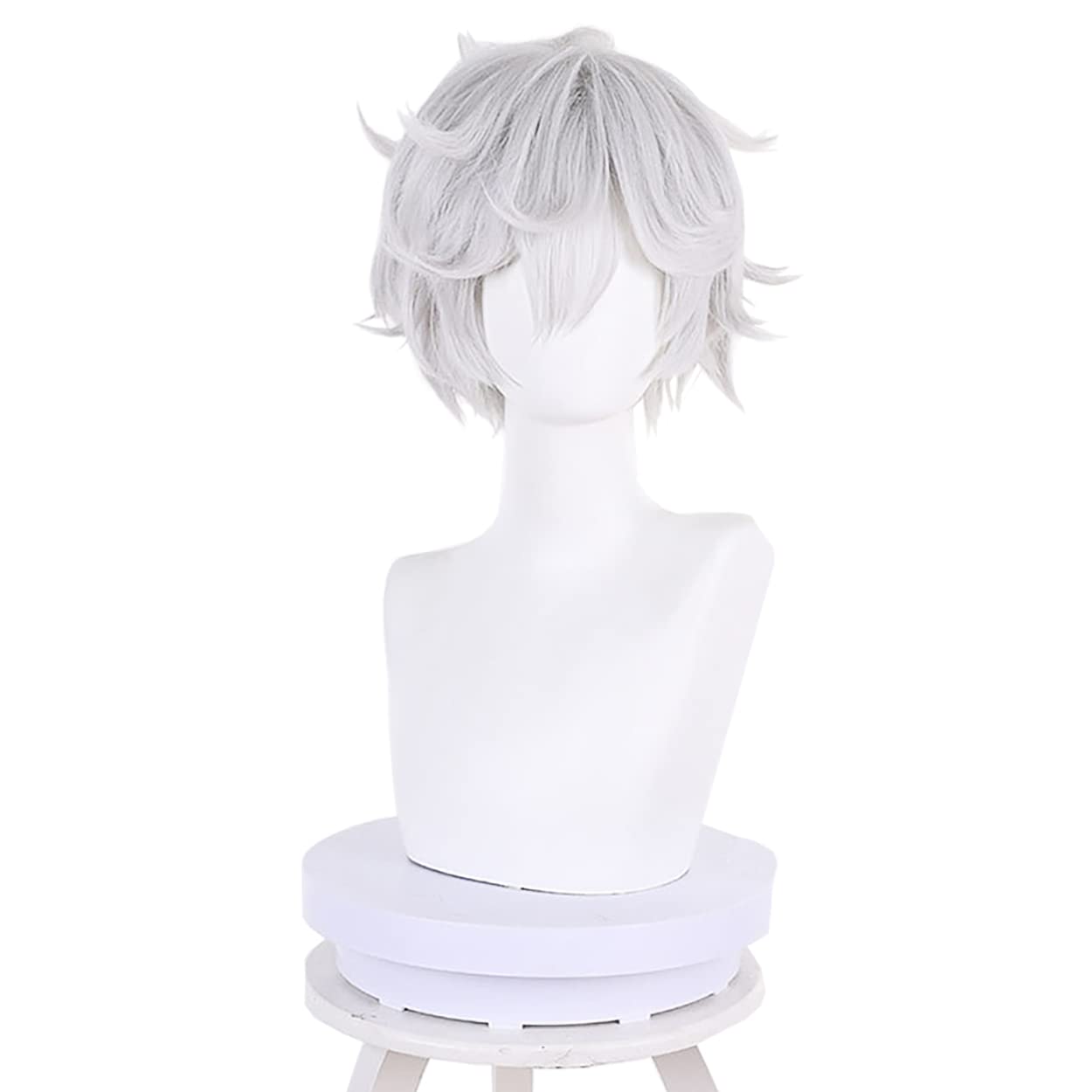 Cosplay Anime White Hair - Gabimaru Pruik Cosplay Anime Jigokuraku Grijs