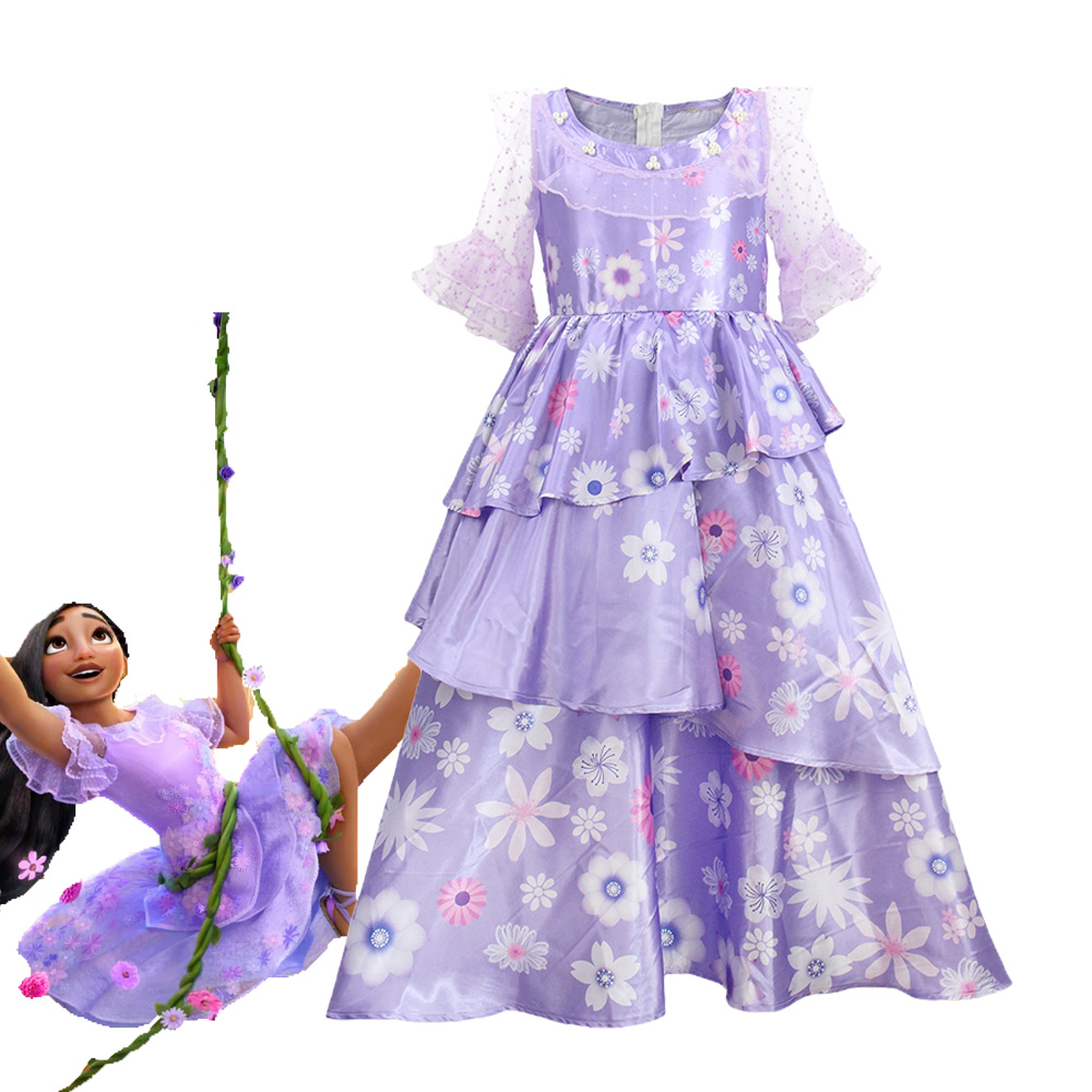 Anime Cosplay Kid - Anime Film Isabela Madrigal Cosplay Kostuum