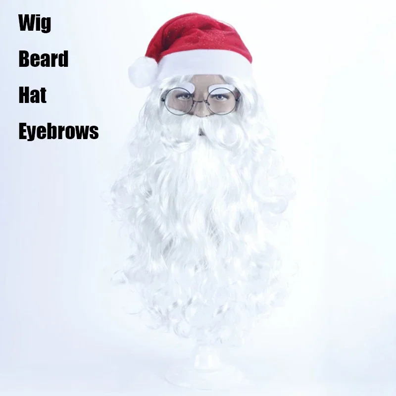 Kerstman Baard Pruik Wit Krull - Cosplay Anime White Hair recensie en prijs