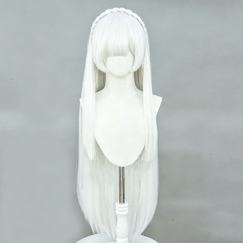 Anime Re:Zero Emilia Cosplay P - Cosplay Anime White Hair recensie en prijs