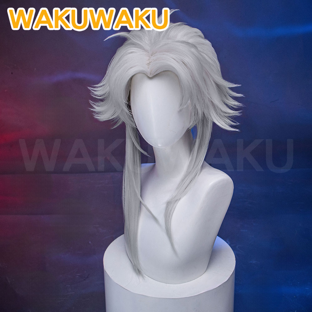 IN VOORRAAD Harlequin Pierrot  - Cosplay Anime White Hair recensie en prijs